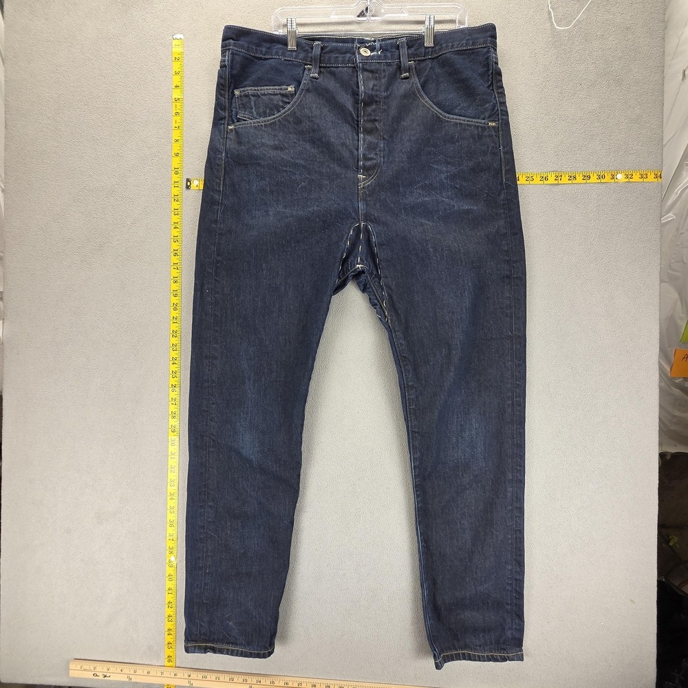 Vintage Levis Engineered Jeans Mens Blue Dark Wash Button Fly Fits 36x30